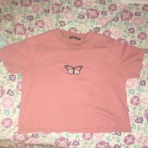 Brandy Melville butterfly crop top🦋
